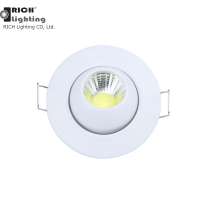 High quality CE ROHS 2Inch Round Commercial lights surface mounted indoor cob recessed 3watt led downlight